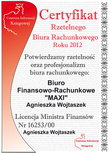 certyfikat